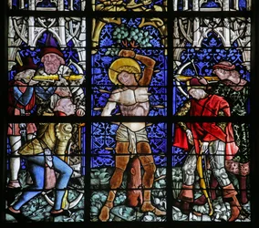 Vetrata raffigurante il Martirio di San Sebastiano